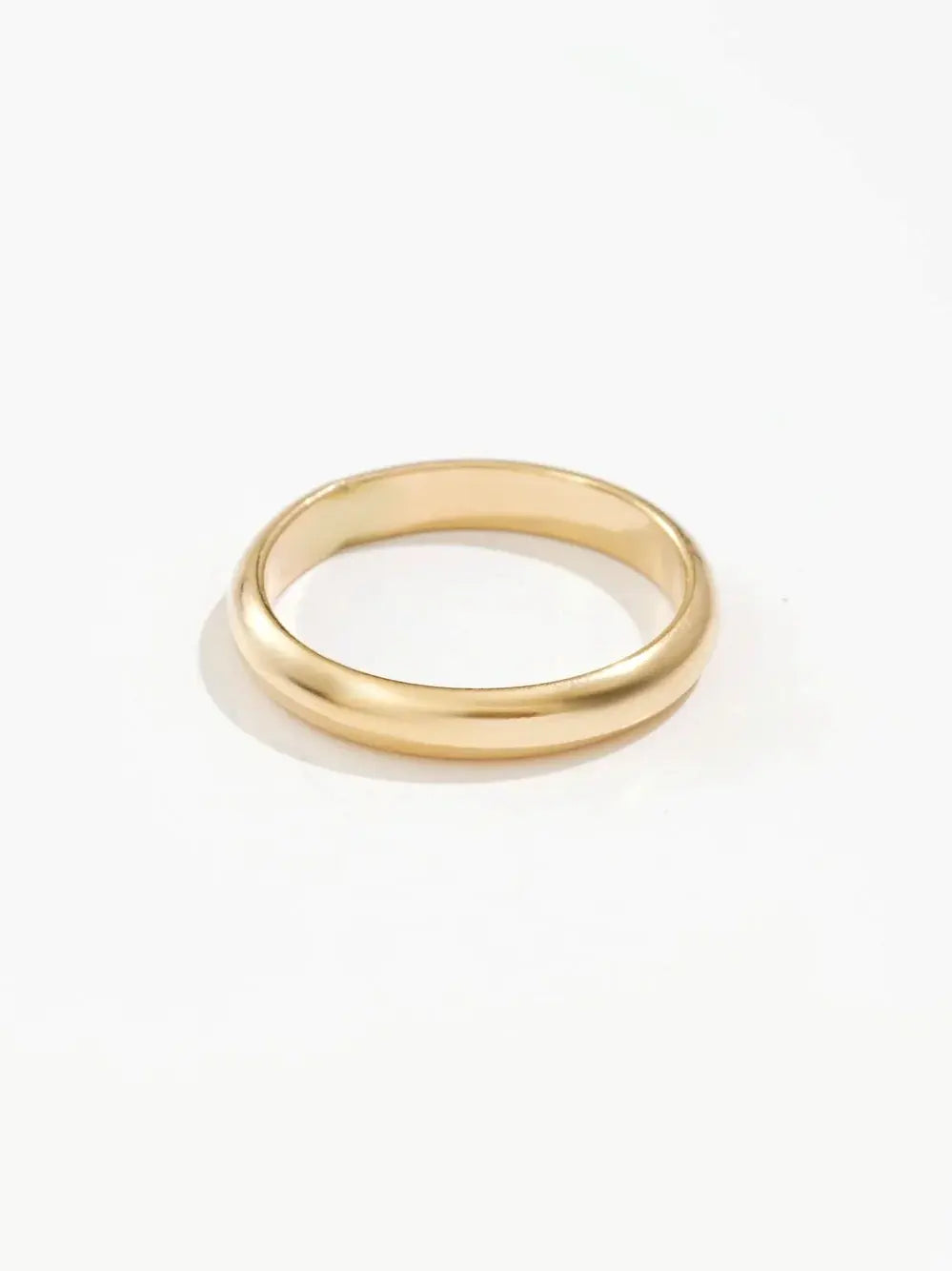 Domed ring | 14k gold filled | half round dome band | 3.2mm thick | women