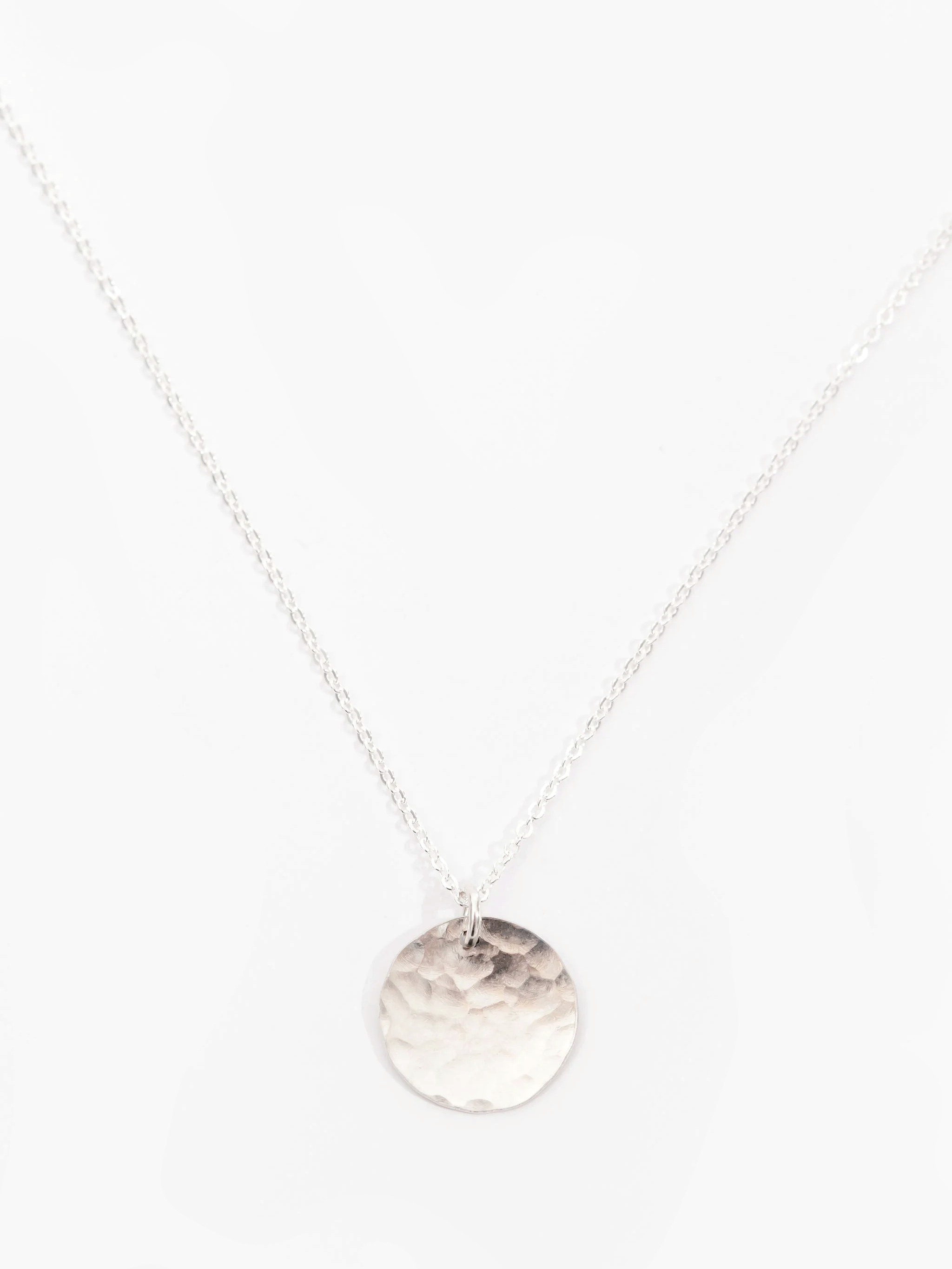 Hammered Disc Pendant