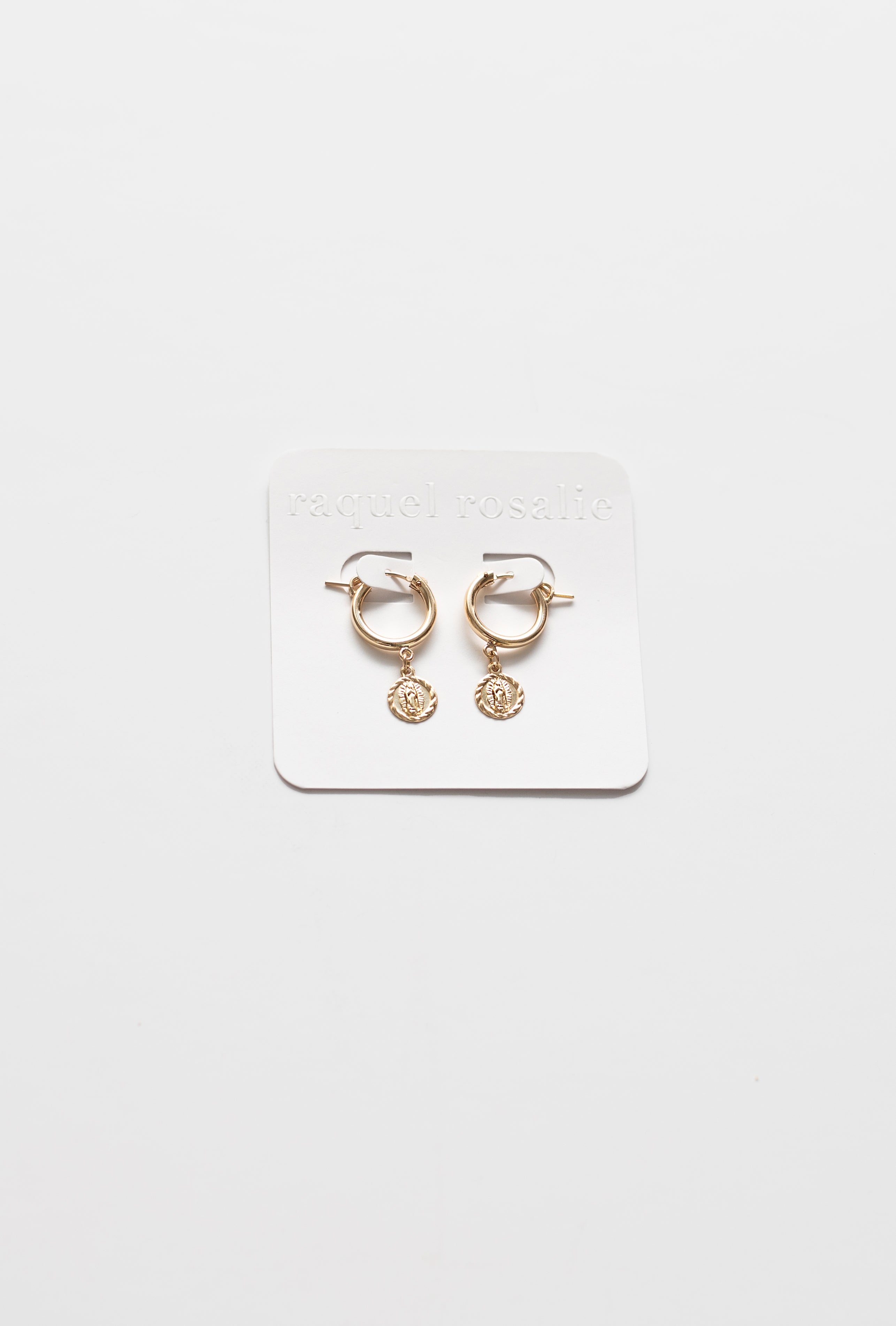 Mary coin drop hoop