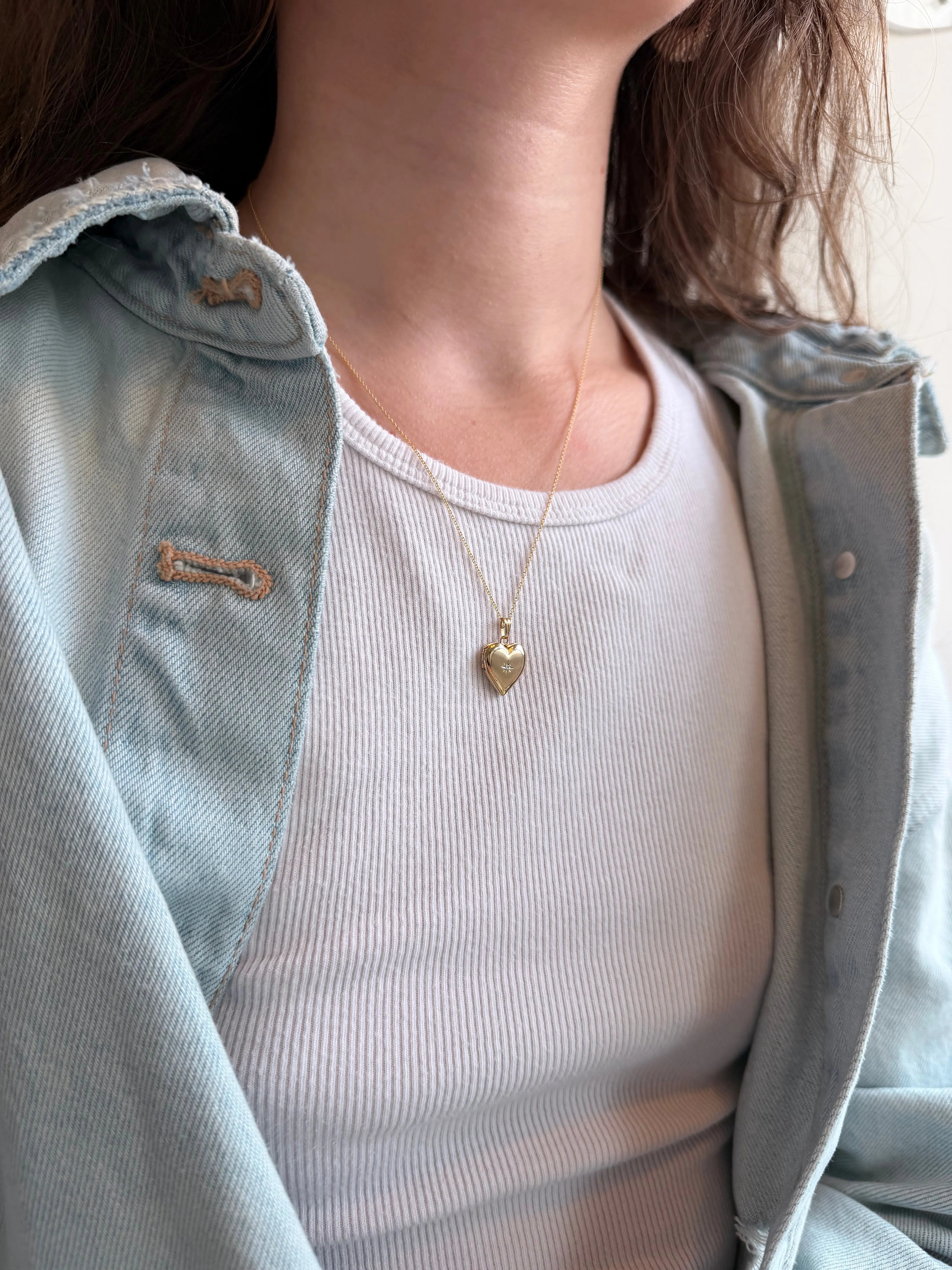 14k Heart Locket Raquel Rosalie