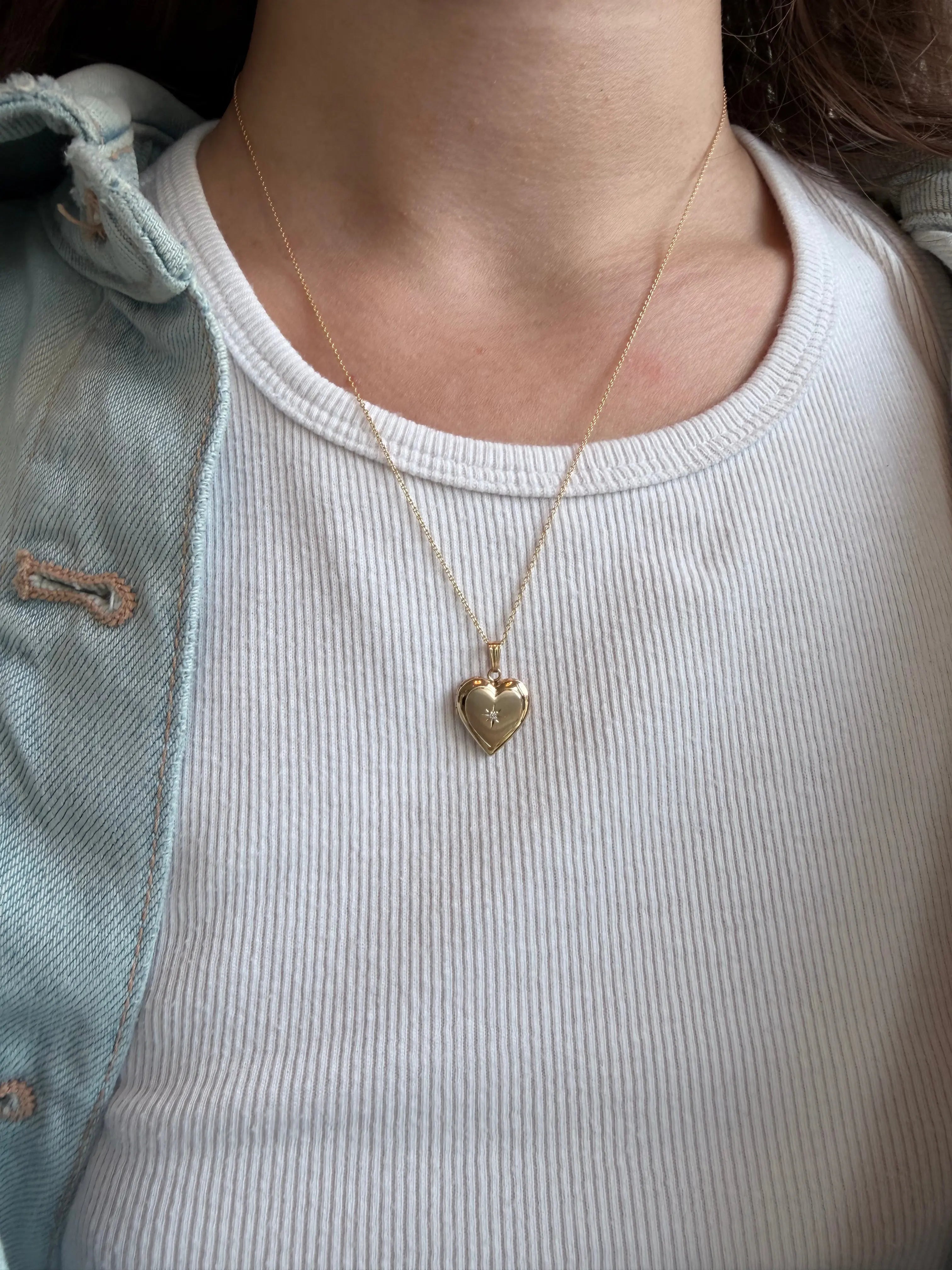 14k Heart Locket Raquel Rosalie