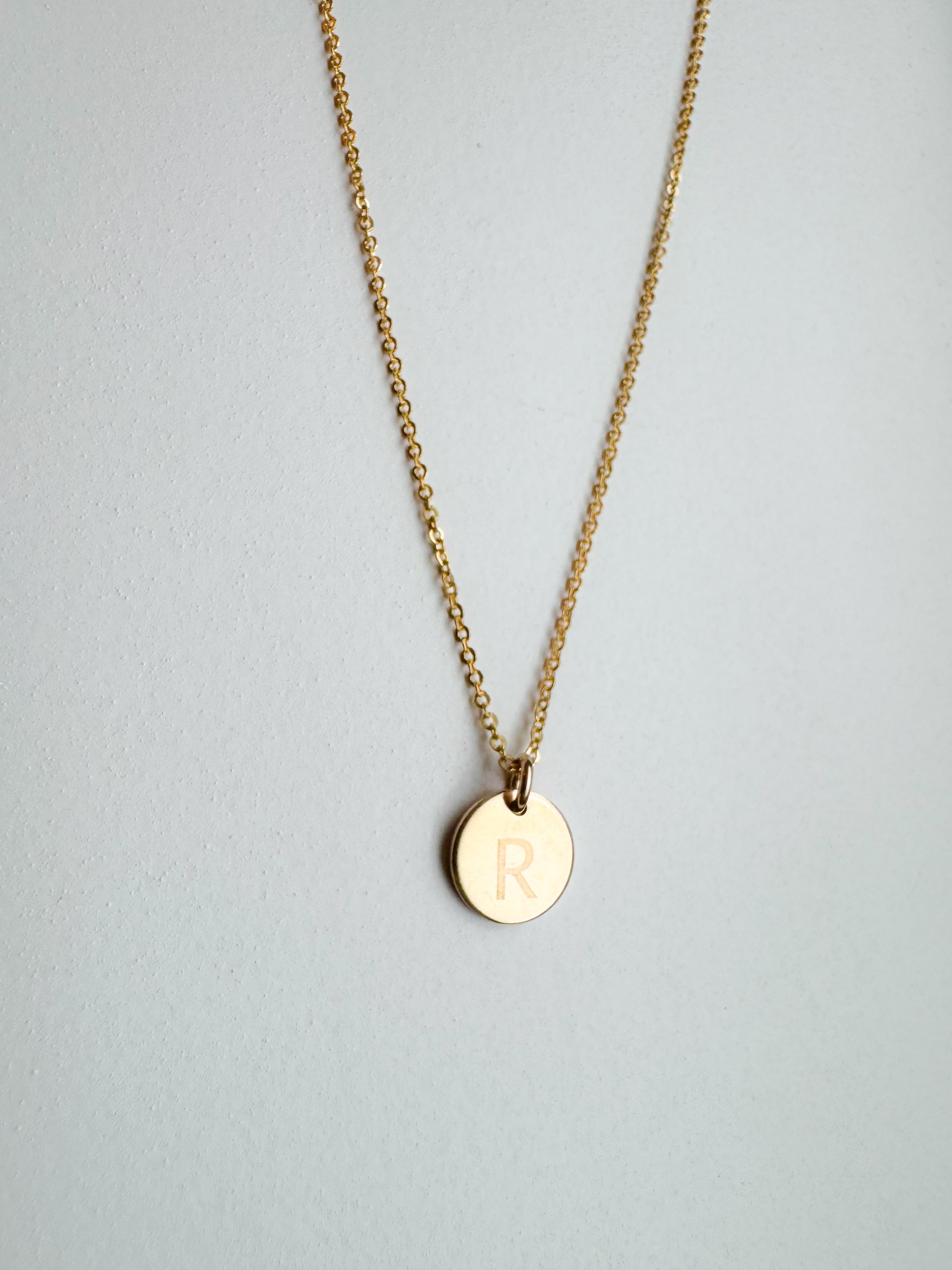 Monogram Disc Necklace