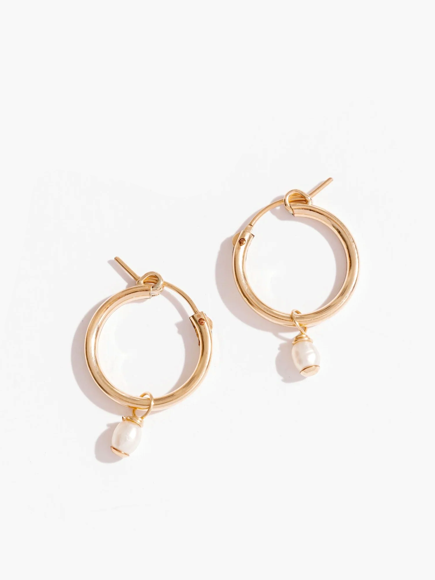 Pearl Drop Hoop