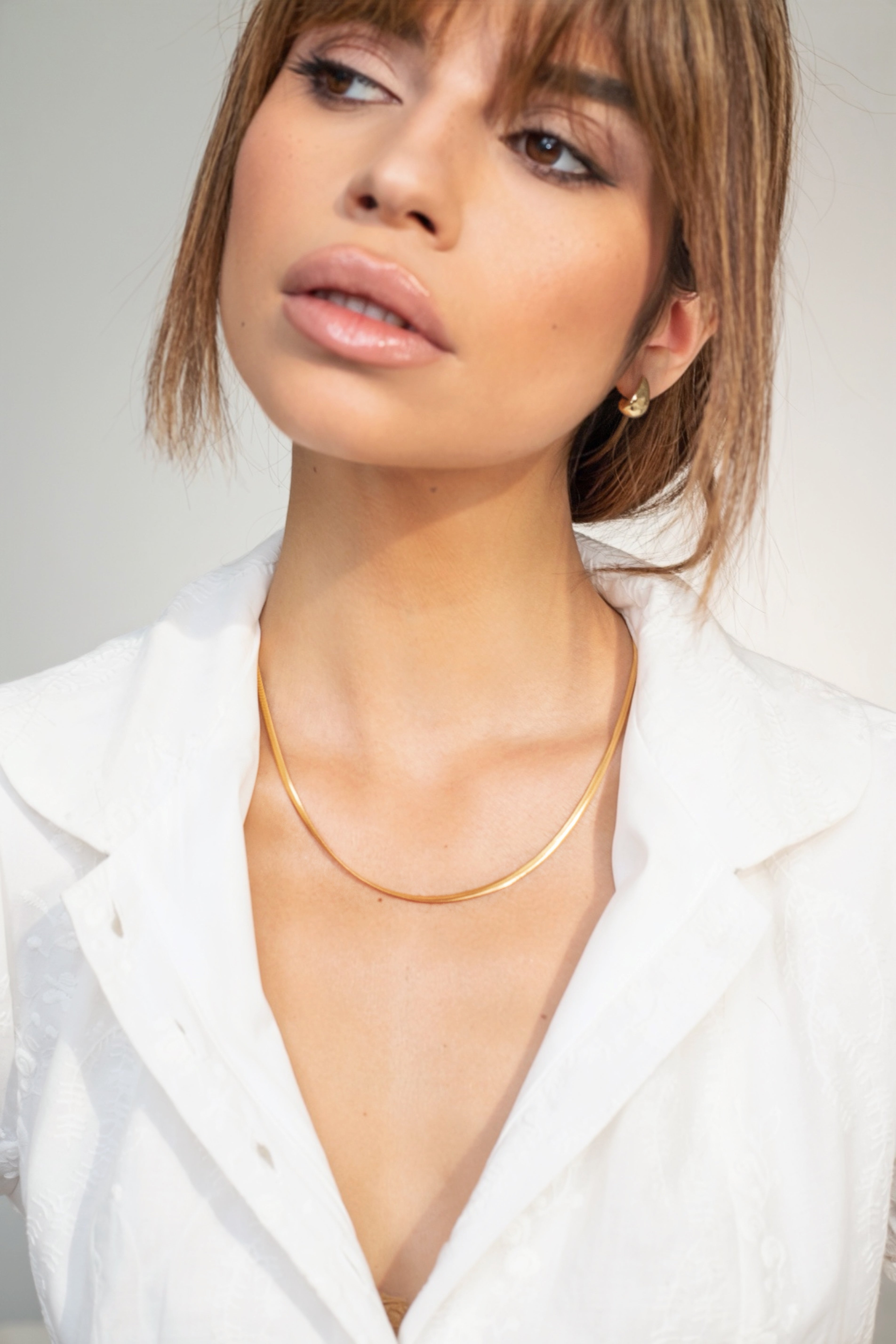Oval Herringbone Chain Raquel Rosalie