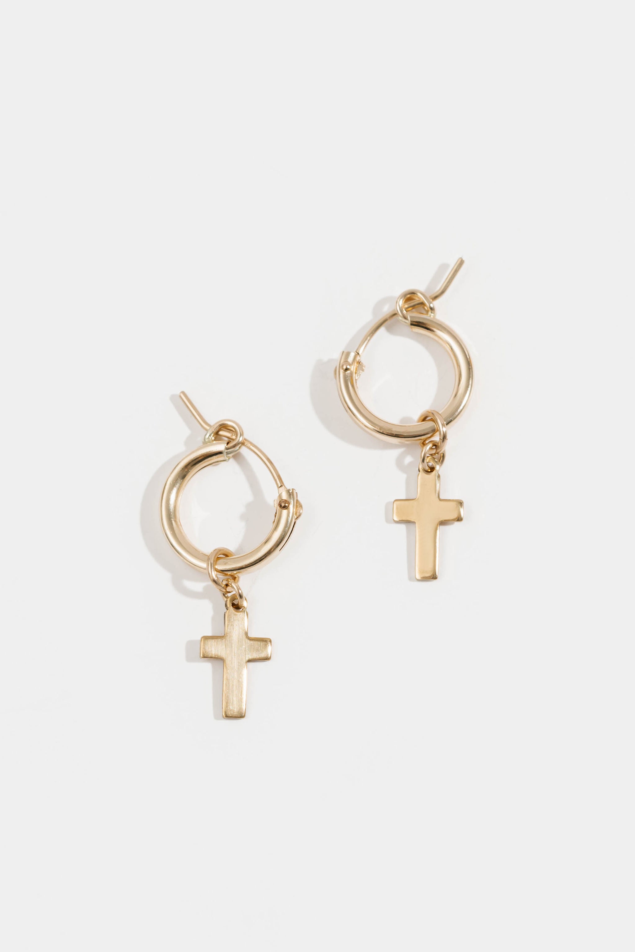Cross Drop Hoop- Larges