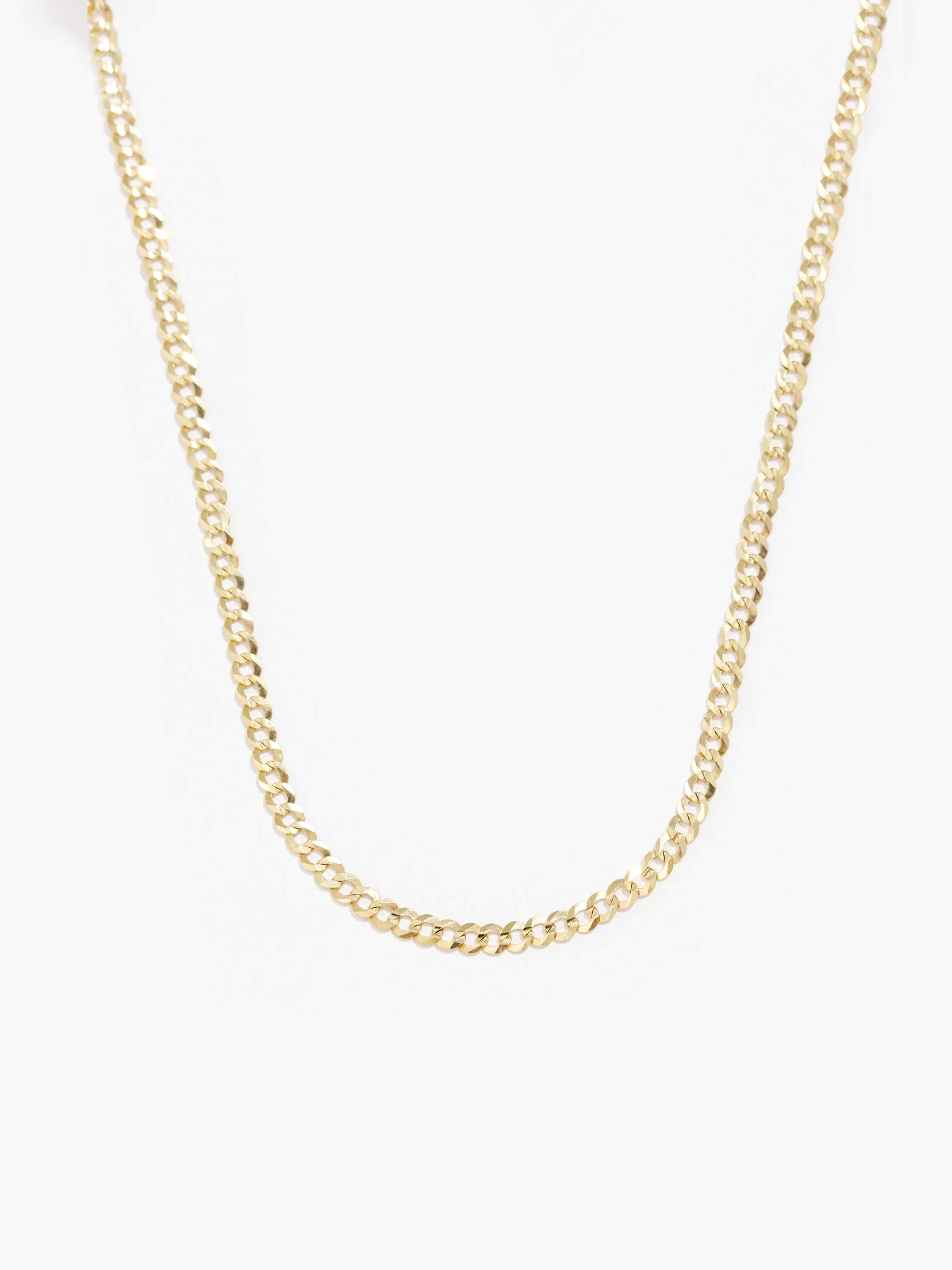 Solid Gold Curb Chain
