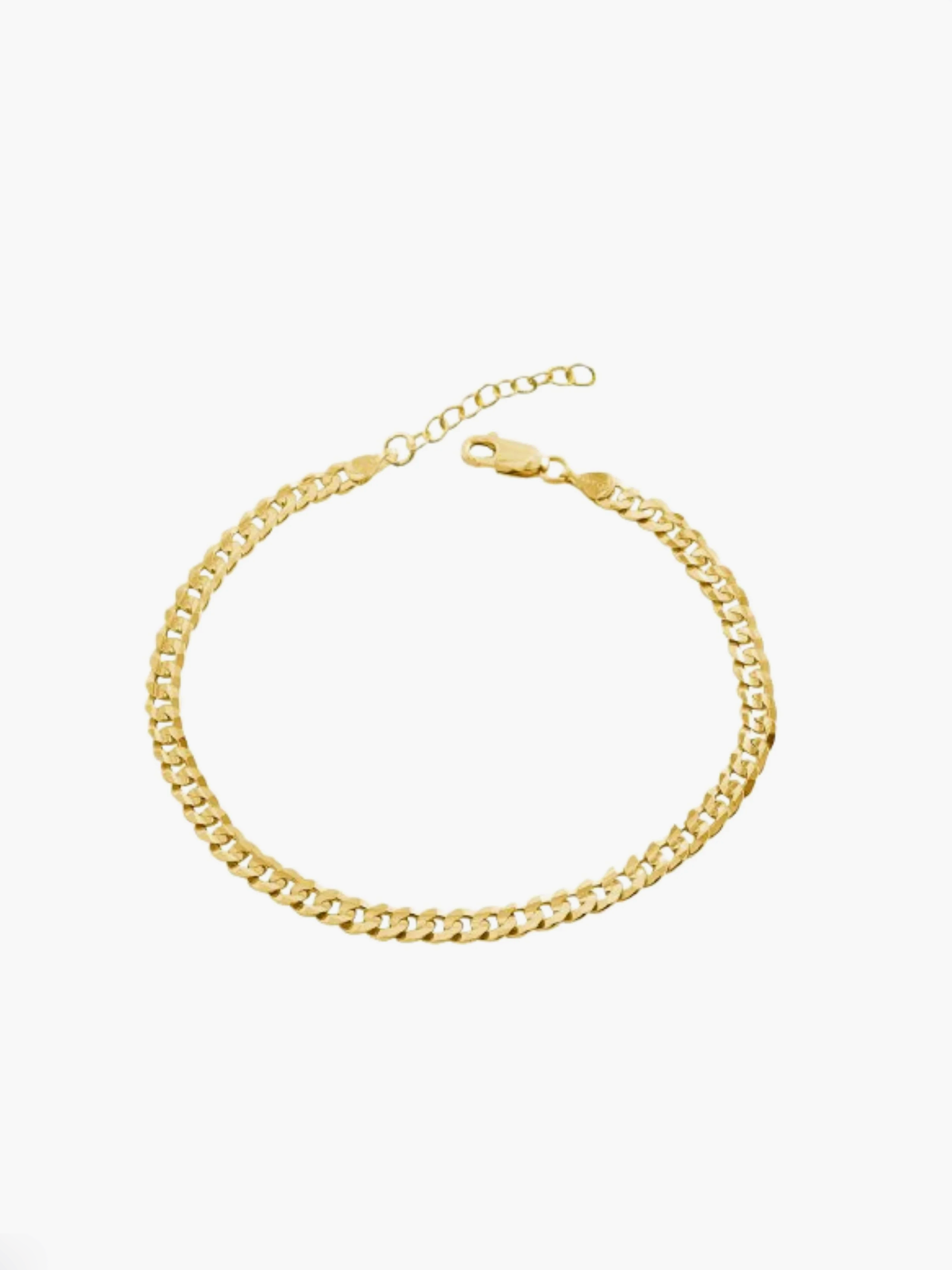 Solid Gold Curb Chain Bracelet