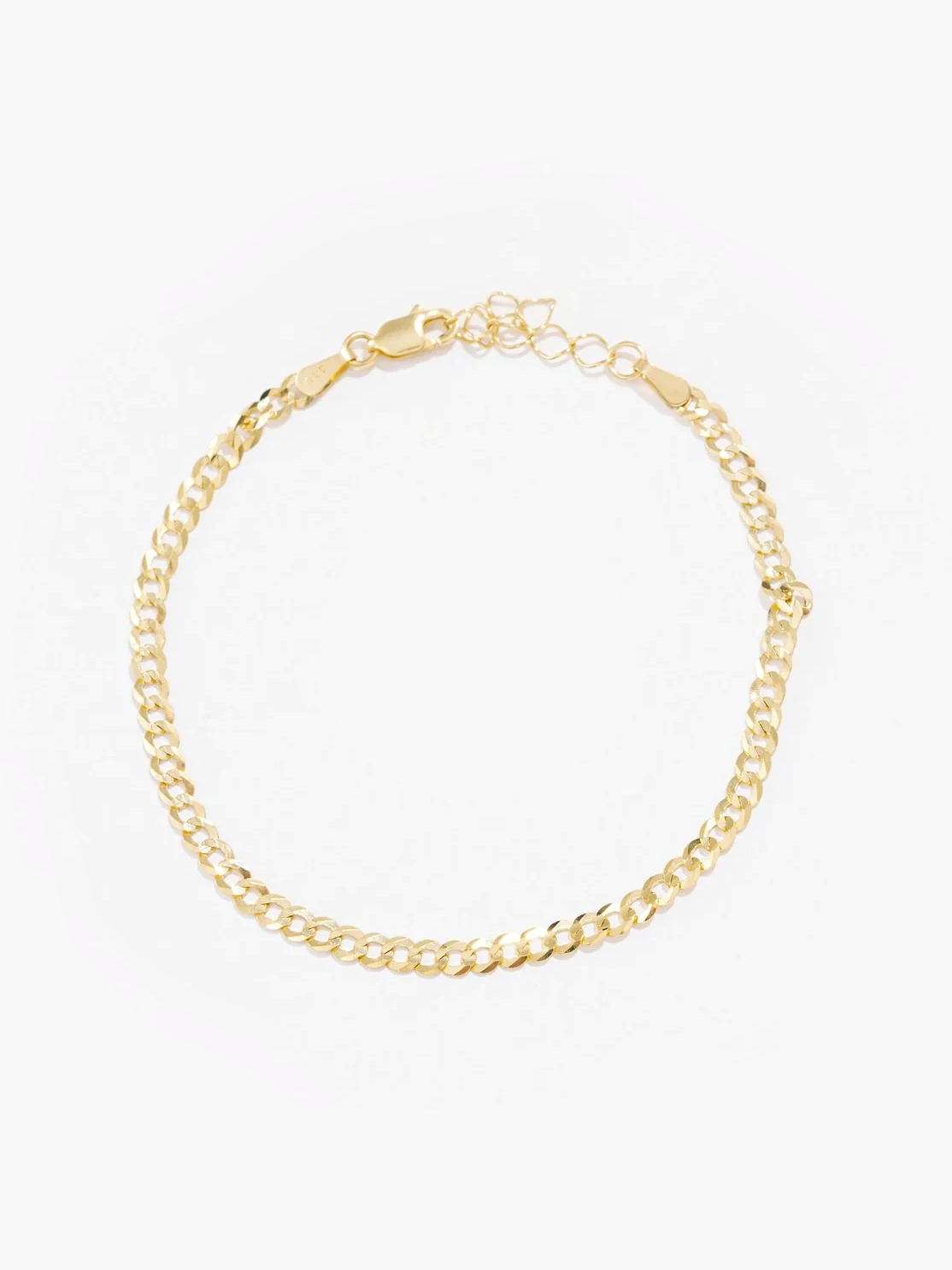 Solid Gold Curb Chain Bracelet