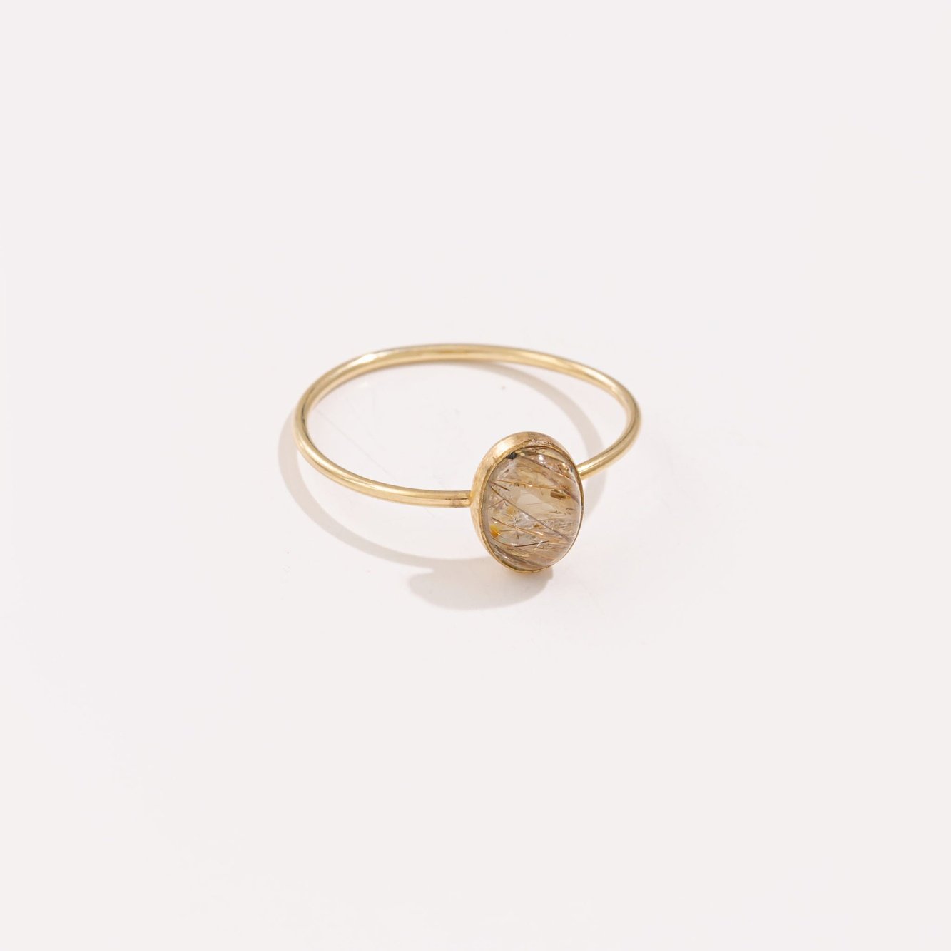 Rutilated Quartz Ring