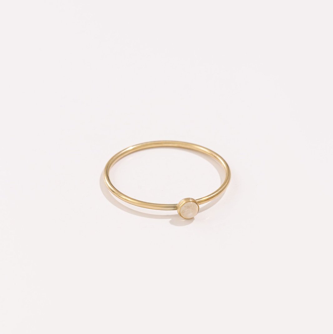Rainbow Moonstone Ring