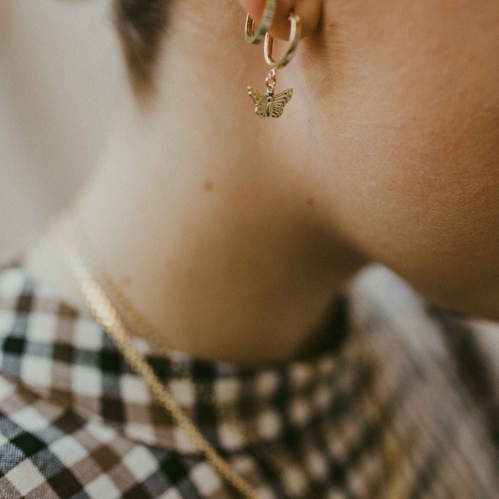 Butterfly Drop Hoops